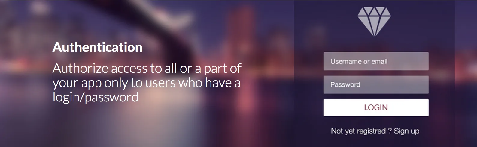 Enable the In-App login with the new GoodBarber User Authentication feature